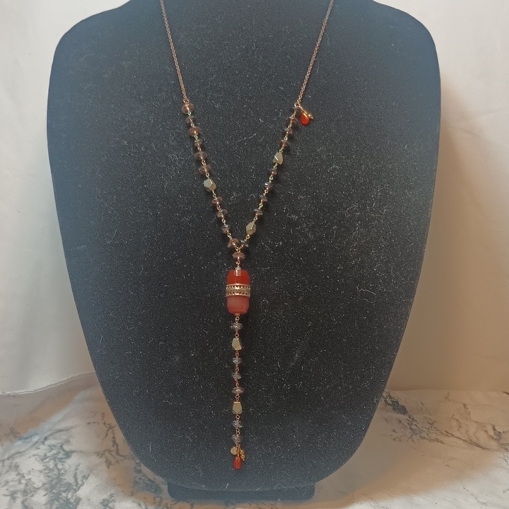 Silpada "One In Vermillion" Necklace Sterling Silver